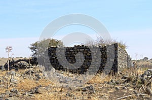 Ancient ruins of Yehudiya village, Golan Hights, Israel
