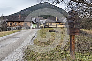 Ancient rural village Vlkolinec, Liptov, Slovakia photo