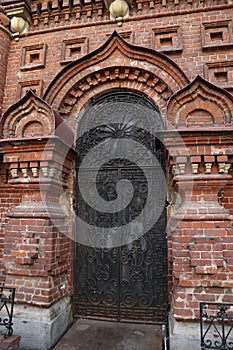 Ancient Russian architecture - the church door, Kazan