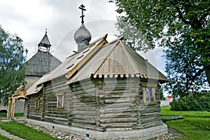 Ancient Russian loghouse church