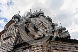 Ancient Russian wooden architecture of the Intercession Church