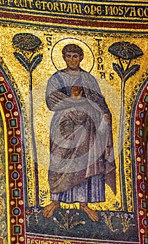 Ancient Saint Thomas Mosaic Saint John Lateran Cathedral Rome Italy