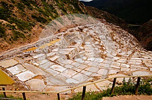 The ancient salt pans at Maras