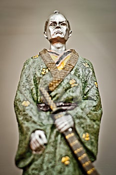 Ancient samurai statue