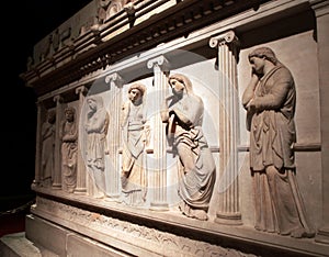 Ancient Sarcophagus Detail photo