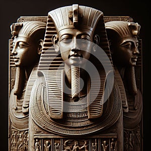 Ancient sarcophagus of an Egyptian pharaoh