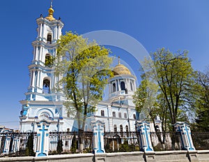 Ancient Savior Transfiguration Cathedral. City Sumy, Ukraine