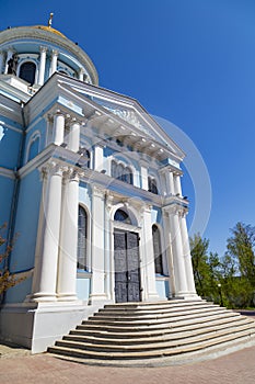 Ancient Savior Transfiguration Cathedral. City Sumy, Ukraine