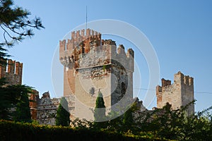 Ancient Scaliger Castle in the morning