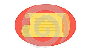 Ancient Scroll Document: Historical Text and Valuable Information, vector design Generative AI