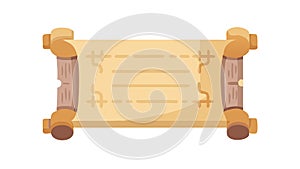 Ancient Scroll Icon, Document Historical Knowledge, vector design Generative AI