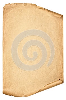 old paper texture background, isolated scroll faded from time