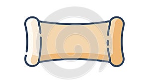 Ancient Scroll Treasure Map Historical Document Old Parchment Vector, vector design Generative AI