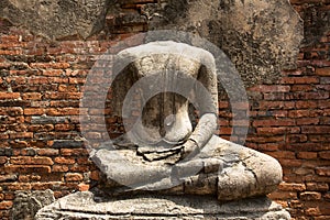 Ancient Sculpture In Ayutthaya