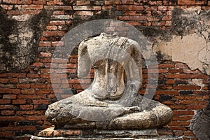 Ancient Sculpture In Ayutthaya