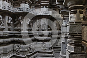 Ancient sculpture of hindu temple