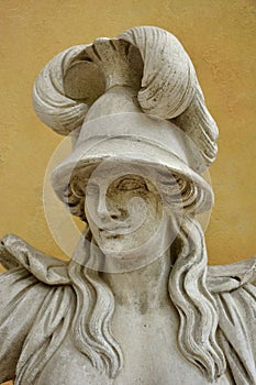 Ancient sculpture of woman