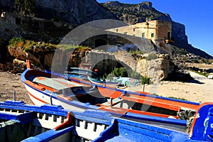 Ancient sea castle , Italy