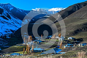 Ancient settlement in the mountains, Xinaliq, Azerbaijan