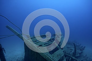 Ancient Ship-Wreck underwater