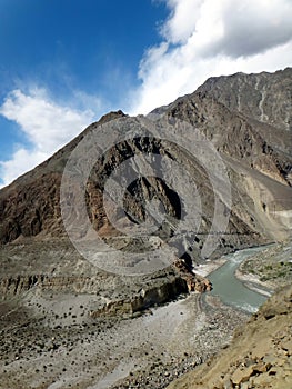 The Ancient Silk Road of Karakoram Highway Mountai