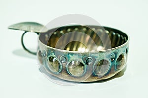 An ancient silver object