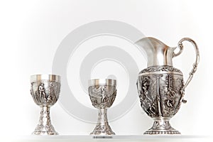 Ancient silver tableware