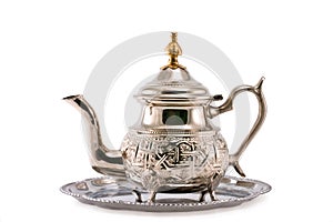 Ancient silver teapot