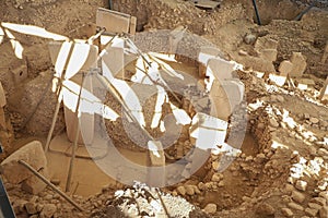 Ancient Site of Gobekli Tepe is a pre-historic place from roughly 12000 years ago in SanliUrfa, Turkey