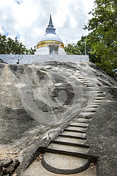 The ancient site of Madya Mandalaya located around 20 kilometres from Panama on the east coast of Sri Lanka