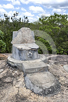 The ancient site of Madya Mandalaya located around 20 kilometres from Panama in Sri Lanka.