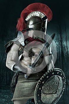 Ancient soldier or Gladiator photo