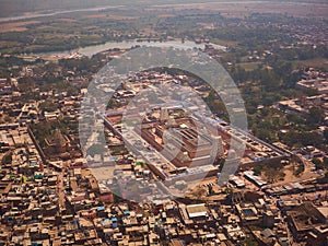 Ancient south India style temple in Vrindava, UP, India