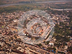 Ancient south India style temple in Vrindava, UP, India