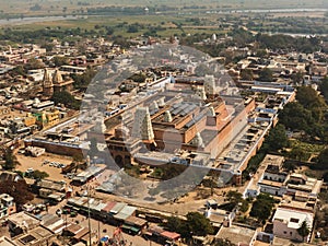 Ancient south India style temple in Vrindava, UP, India