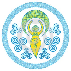 Ancient Spiral Goddess: This delicate Goddess represents the creative powers of the Divine Feminine, and the never ending circle o