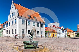 Ancient square in the city of Kalmar, Sweden