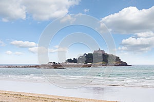 Ancient St Michael`s Mount castle in Cornwall England UK