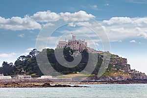 Ancient St Michael`s Mount castle Cornwall UK