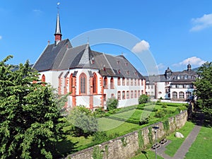 Ancient St. Nikolaus hospital known as Cusanusstift in Bernkastel-Cuez Moselle Valley Germany