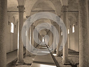 Ancient stables in the castle