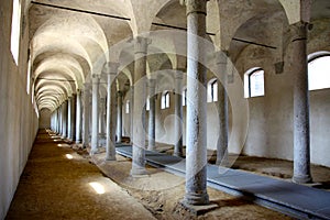 Ancient stables in the castle