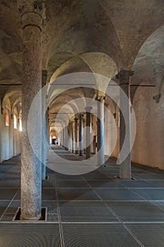 Ancient Stables, designed by Leonardo da Vinci, in Vigevano, Ita