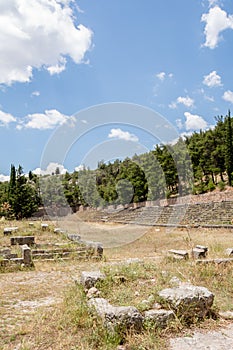 Ancient stadium at Delfi , Greece