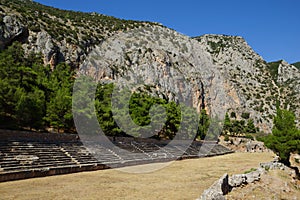 The ancient stadium, Delphi, Greece