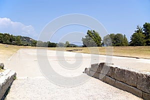 Ancient stadium in Olympia for Olympic Games