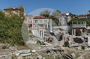 The ancient stadium Philipopolis in Plovdiv, Bulgaria.