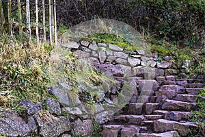 Ancient Stairs Made Of Stone Blocs