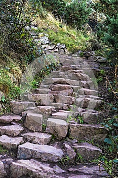 Ancient Stairs Made Of Stone Blocs