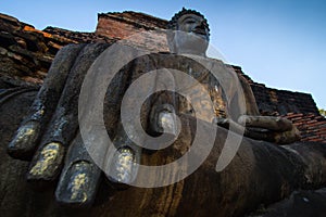Ancient Statue of Buddha Sukhothai Thailand